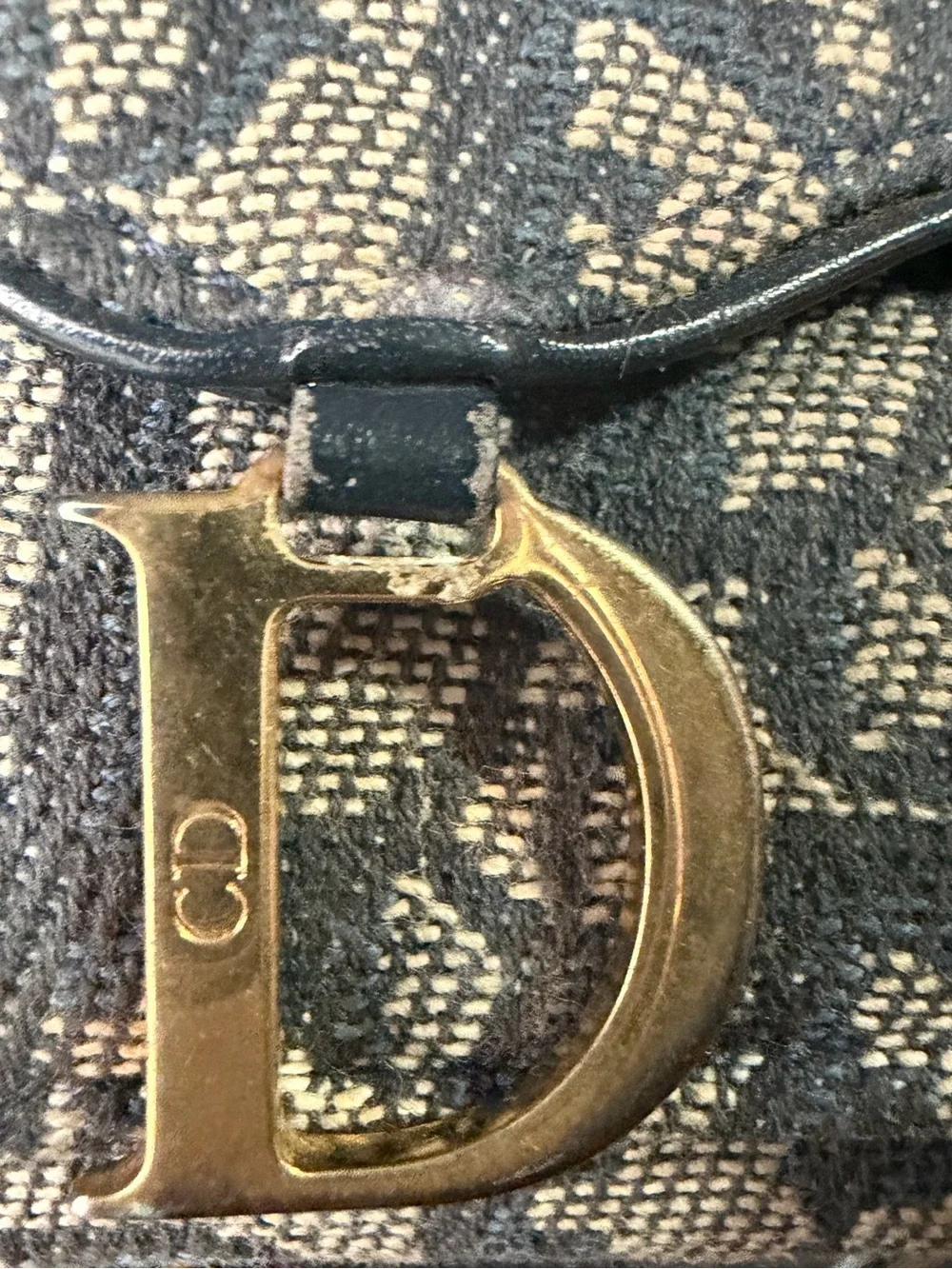 Authentic Vintage Dior Trotter Saddle Wallet